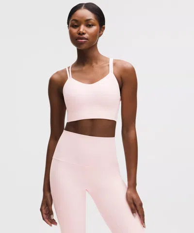 Lululemon Like A Cloud Longline Bra In Pink
