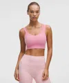 Lululemon Like A Cloud Longline Bra In Pink