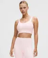 Lululemon Like A Cloud Longline Bra In Pink