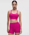 Lululemon Like A Cloud Longline Bra In Pink