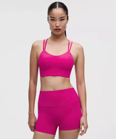 Lululemon Like A Cloud Longline Bra In Pink