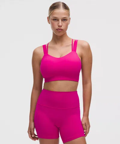 Lululemon Like A Cloud Longline Bra In Pink