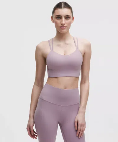 Lululemon Like A Cloud Longline Bra In Purple