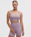 Lululemon Like A Cloud Longline Bra In Purple