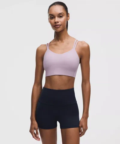 Lululemon Like A Cloud Longline Bra In Purple