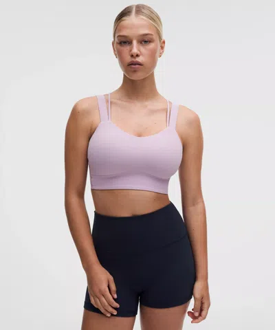 Lululemon Like A Cloud Longline Bra In Purple