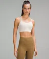 Lululemon Like A Cloud Longline Bra In White