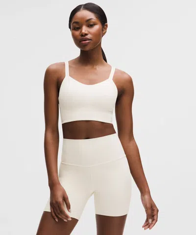 Lululemon Like A Cloud Longline Bra In White