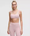 Lululemon Like A Cloud Ribbed Bra Light Support, B/c Cup In Pink