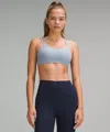 Lululemon Like A Cloud Ribbed Bra Light Support, B/c Cup In Blue