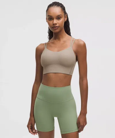 Lululemon Like A Cloud Ribbed Longline Bra Light Support, B/c Cup