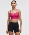 Lululemon Like A Cloud Ribbed Longline Bra Light Support, B/c Cup