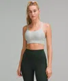 Lululemon Like A Cloud Ribbed Longline Bra Light Support, B/c Cup In Gray