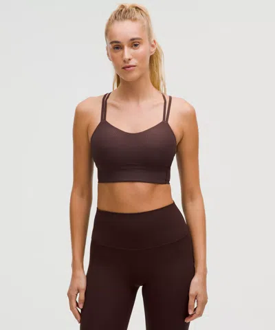 Lululemon Like A Cloud Ribbed Longline Bra Light Support, B/c Cup