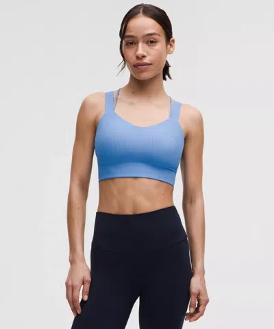 Lululemon Like A Cloud Ribbed Longline Bra Light Support, D/dd Cup