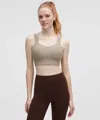 Lululemon Like A Cloud Ribbed Longline Bra Light Support, D/dd Cup