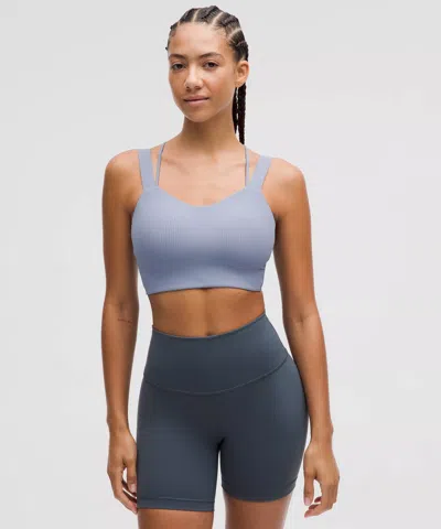 Lululemon Like A Cloud Ribbed Longline Bra Light Support, D/dd Cup