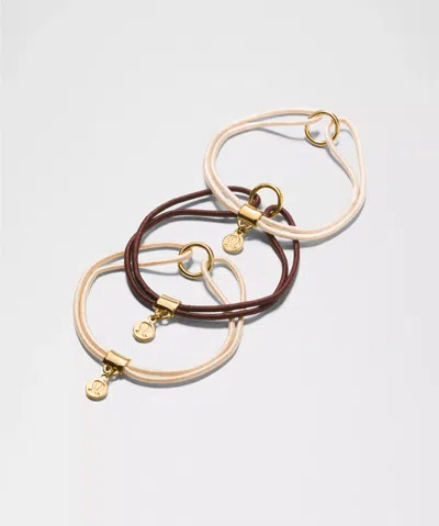 Lululemon Logo Charm Hair Ties