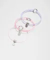 Lululemon Logo Charm Hair Ties 3 Pack