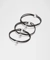 Lululemon Logo Charm Hair Ties 3 Pack In Multi