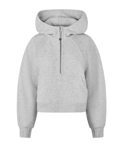 Lululemon Logo Oversized Zipped Hoodie In Gray