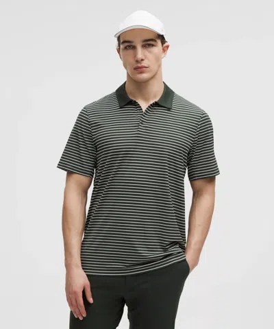 Lululemon Logo Sport Polo Short Sleeve In Green