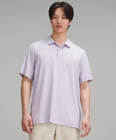 Lululemon Logo Sport Polo Short Sleeve In Purple