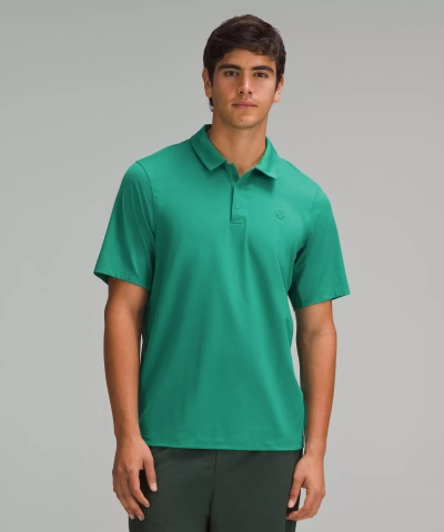 Lululemon Logo Sport Polo Short Sleeve In Green