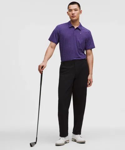 Lululemon Logo Sport Polo Short Sleeve In Blue