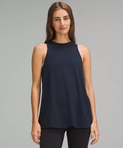 Lululemon Long Cotton Crewneck Tank Top