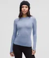 Lululemon Long-sleeve Crewneck Base Layer In Blue