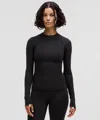 Lululemon Long-sleeve Crewneck Base Layer In Black