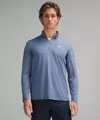 Lululemon Long-sleeve Golf Half Zip In Blue