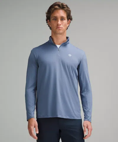 Lululemon Long-sleeve Golf Half Zip In Blue