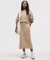 Lululemon Loungeful High-rise Midi Skirt In Nude