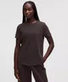 Lululemon Love Organic Cotton Straight-hem Crewneck T-shirt In Neutral