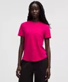 Lululemon Love Curved-hem Crewneck T-shirt In Pink