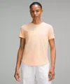 Lululemon Love Curved-hem Crewneck T-shirt In Pink