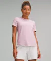 Lululemon Love Curved-hem Crewneck T-shirt In Pink