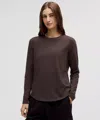 Lululemon Love Long-sleeve Shirt In Brown