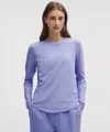 Lululemon Love Long-sleeve Shirt In Blue