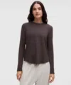 Lululemon Love Long-sleeve Shirt In Brown