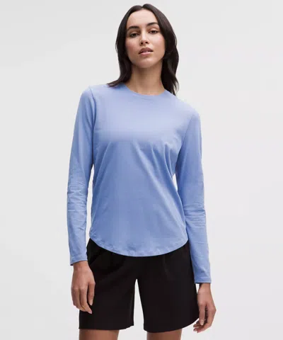 Lululemon Love Long-sleeve Shirt In Blue