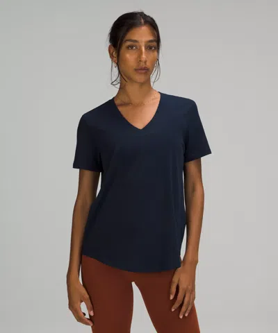 Lululemon Love V-neck T-shirt In True Navy