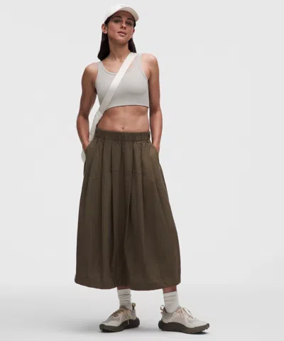Lululemon Lululinen Adjustable-hem Maxi Skirt