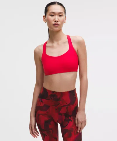 Lululemon Lunar New Year Flexyflex Strappy Yoga Bra In Red