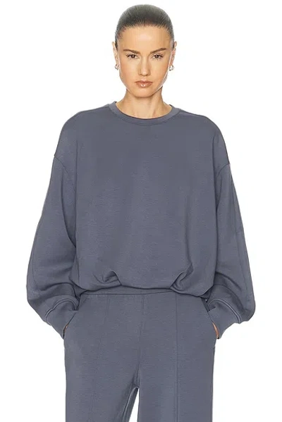 Lululemon Luxetouch Oversized Crewneck Sweatshirt In Gray
