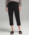 Lululemon Luxtreme Slim-fit Pull-on Mid-rise Cropped Pant In Black