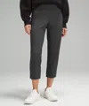 Lululemon Luxtreme Slim-fit Pull-on Mid-rise Cropped Pant In Gray