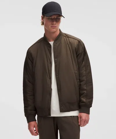 Lululemon Men's Collegiate Bomber Jacket In Brown
